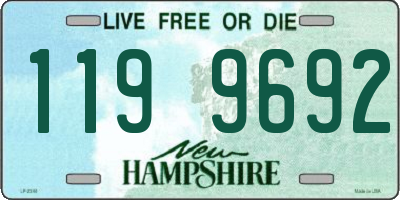 NH license plate 1199692