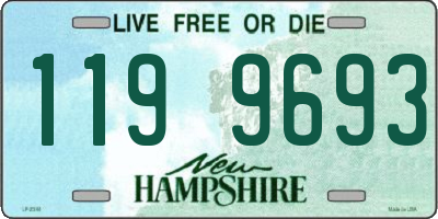 NH license plate 1199693