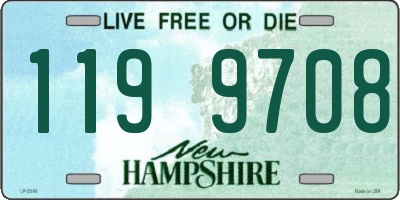 NH license plate 1199708