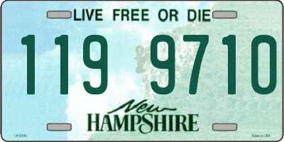 NH license plate 1199710