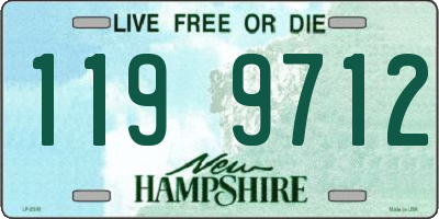 NH license plate 1199712