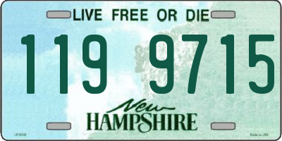 NH license plate 1199715