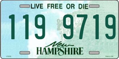 NH license plate 1199719
