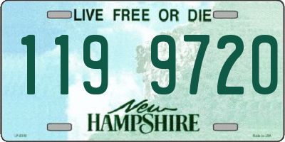 NH license plate 1199720
