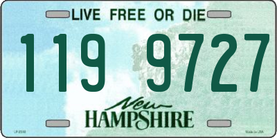 NH license plate 1199727