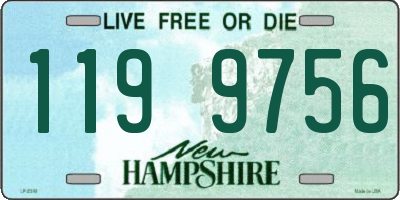 NH license plate 1199756