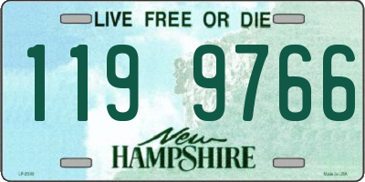 NH license plate 1199766