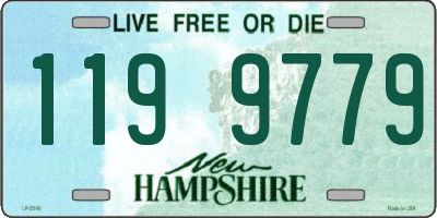 NH license plate 1199779