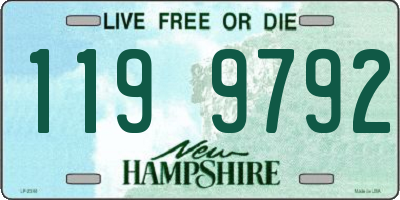 NH license plate 1199792