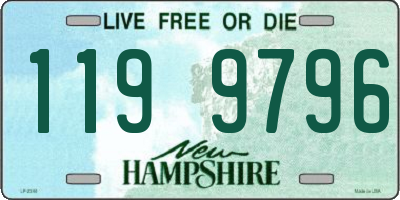 NH license plate 1199796