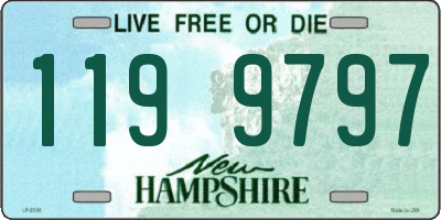 NH license plate 1199797