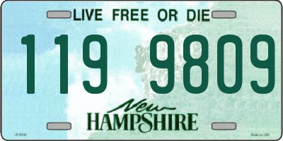 NH license plate 1199809