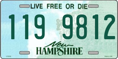 NH license plate 1199812