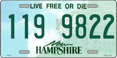 NH license plate 1199822