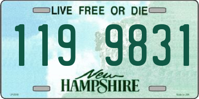 NH license plate 1199831