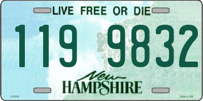 NH license plate 1199832