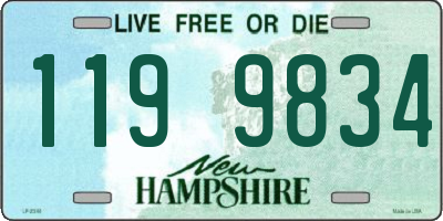 NH license plate 1199834