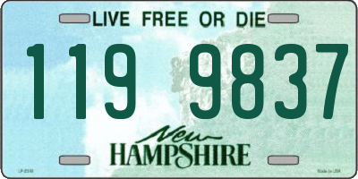 NH license plate 1199837