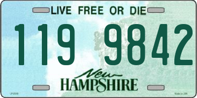 NH license plate 1199842