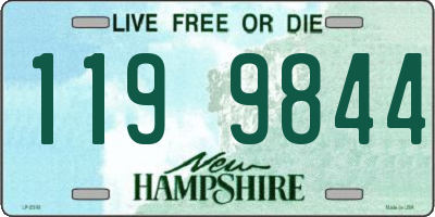 NH license plate 1199844