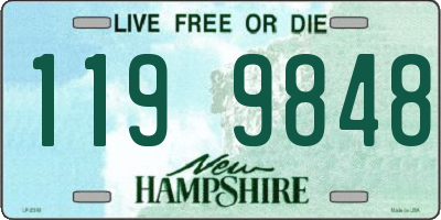 NH license plate 1199848