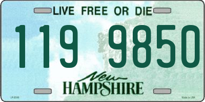 NH license plate 1199850