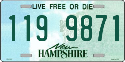 NH license plate 1199871