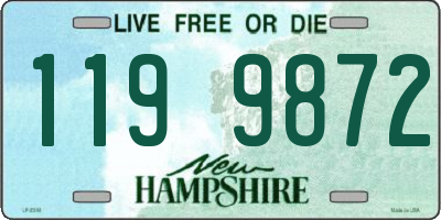 NH license plate 1199872