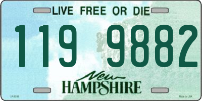 NH license plate 1199882