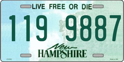 NH license plate 1199887