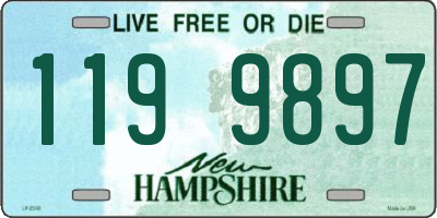 NH license plate 1199897