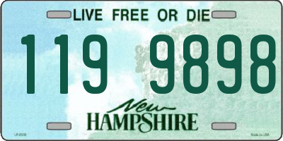 NH license plate 1199898