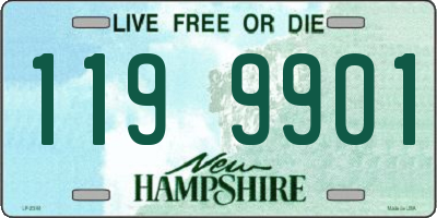 NH license plate 1199901