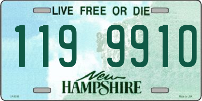 NH license plate 1199910