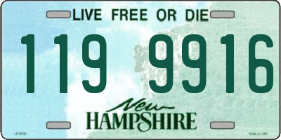 NH license plate 1199916