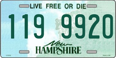NH license plate 1199920