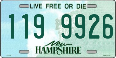 NH license plate 1199926