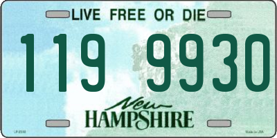 NH license plate 1199930