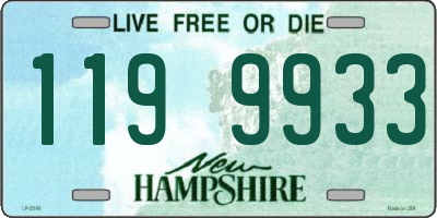 NH license plate 1199933