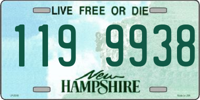 NH license plate 1199938