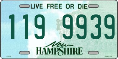 NH license plate 1199939