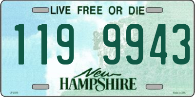 NH license plate 1199943