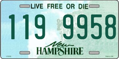 NH license plate 1199958