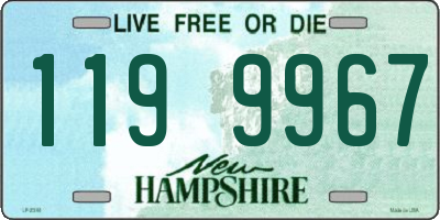 NH license plate 1199967
