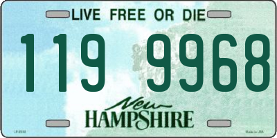 NH license plate 1199968