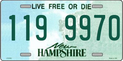 NH license plate 1199970