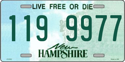 NH license plate 1199977