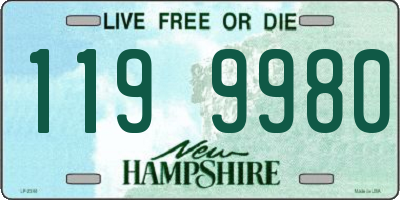 NH license plate 1199980