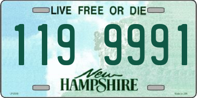 NH license plate 1199991