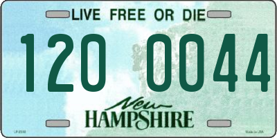 NH license plate 1200044